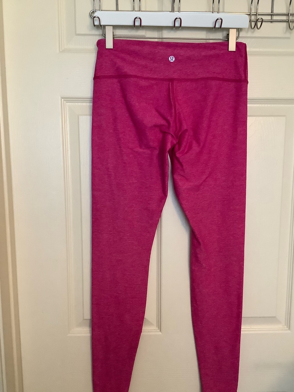 Lululemon Wunder Under Leggings Heathered Jewelled Magenta Size 8 - Picture 4 of 7